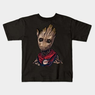 Strike! Groot Vs Cleveland Indians Kids T-Shirt